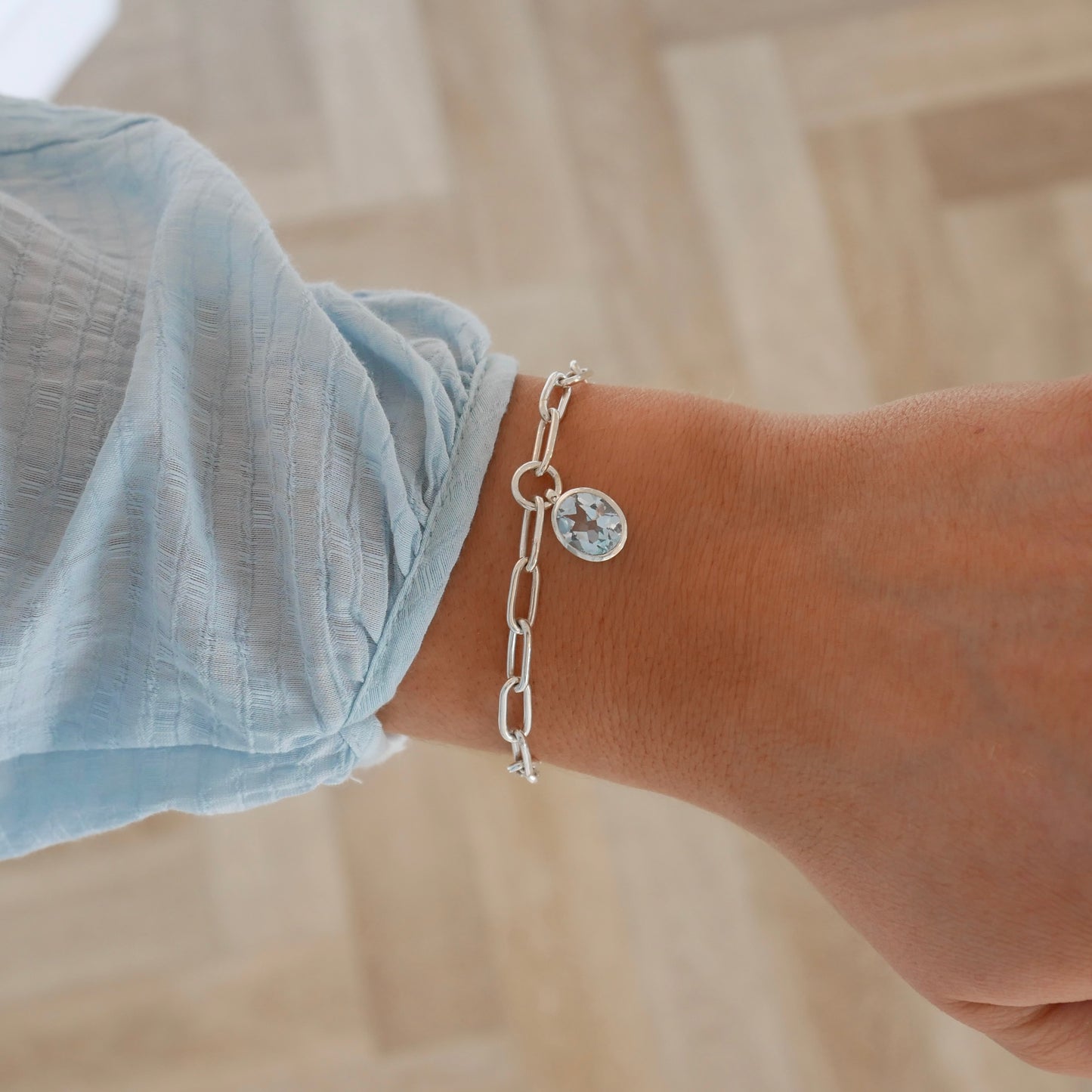 Aquamarine Sweetie Bracelet