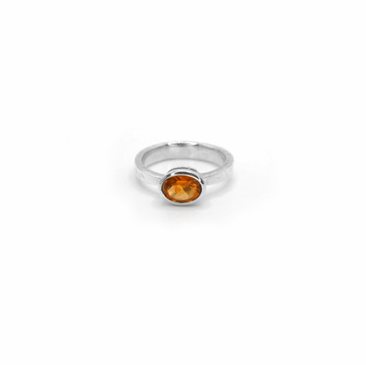 Limited Edition Hammered Citrine Sweetie Ring