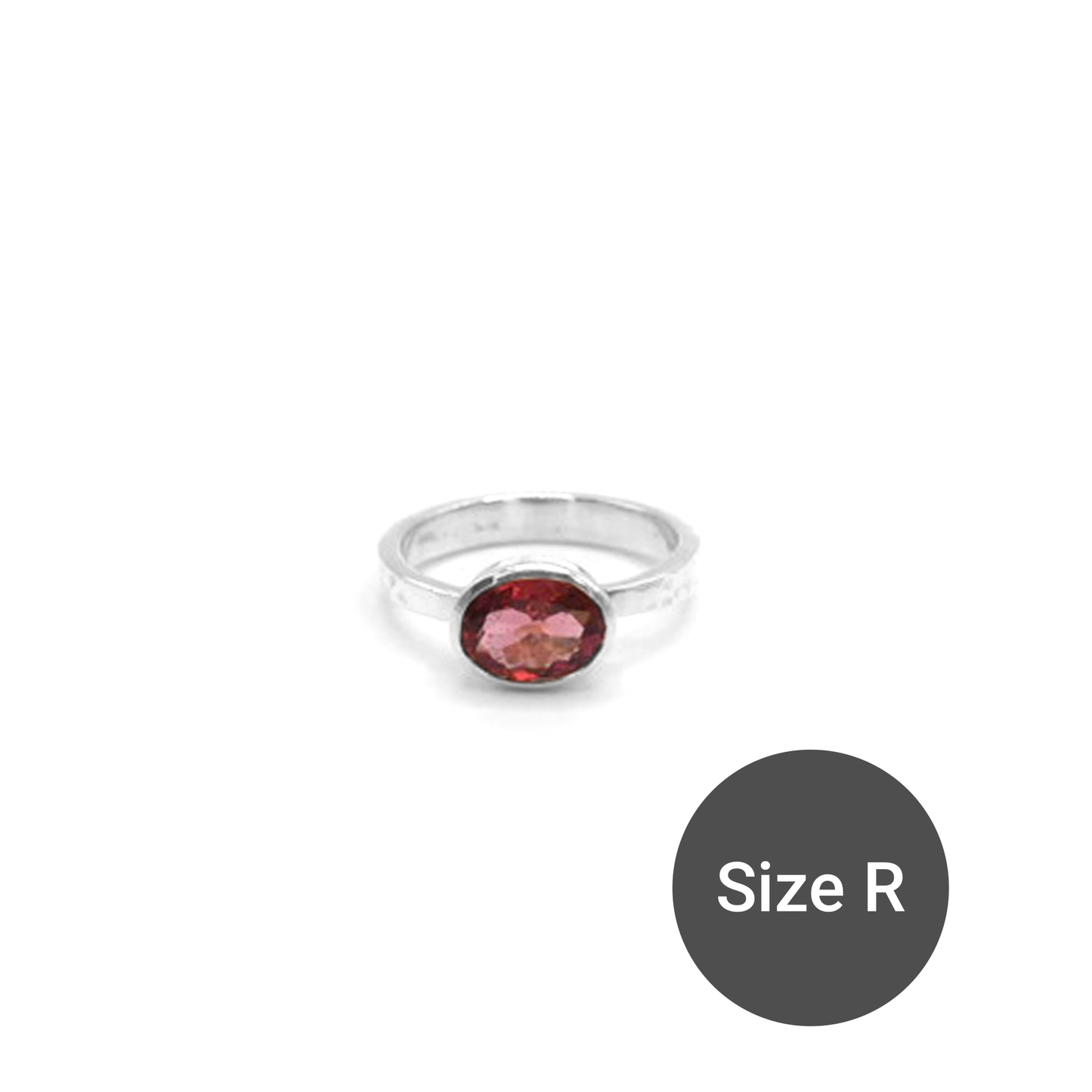 Pink Tourmaline Limited Edition Hammered Sweetie Ring