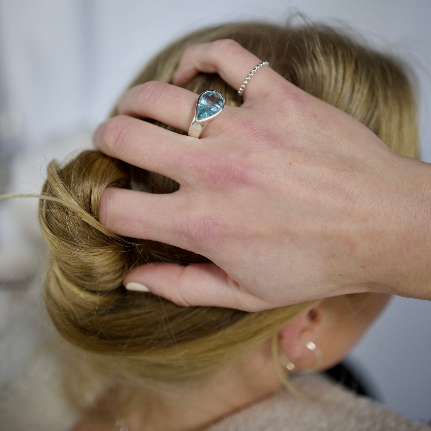Aquamarine Water Cinderella Ring