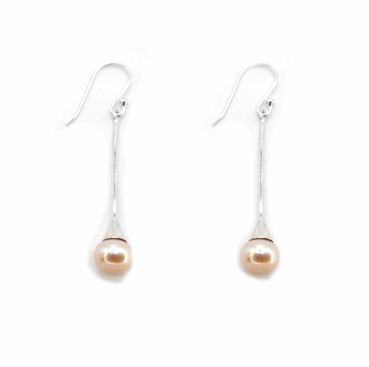 Pearl Drop Dangly Earrings