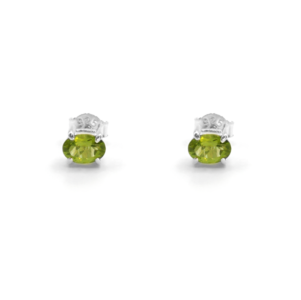 Peridot Stud Earrings
