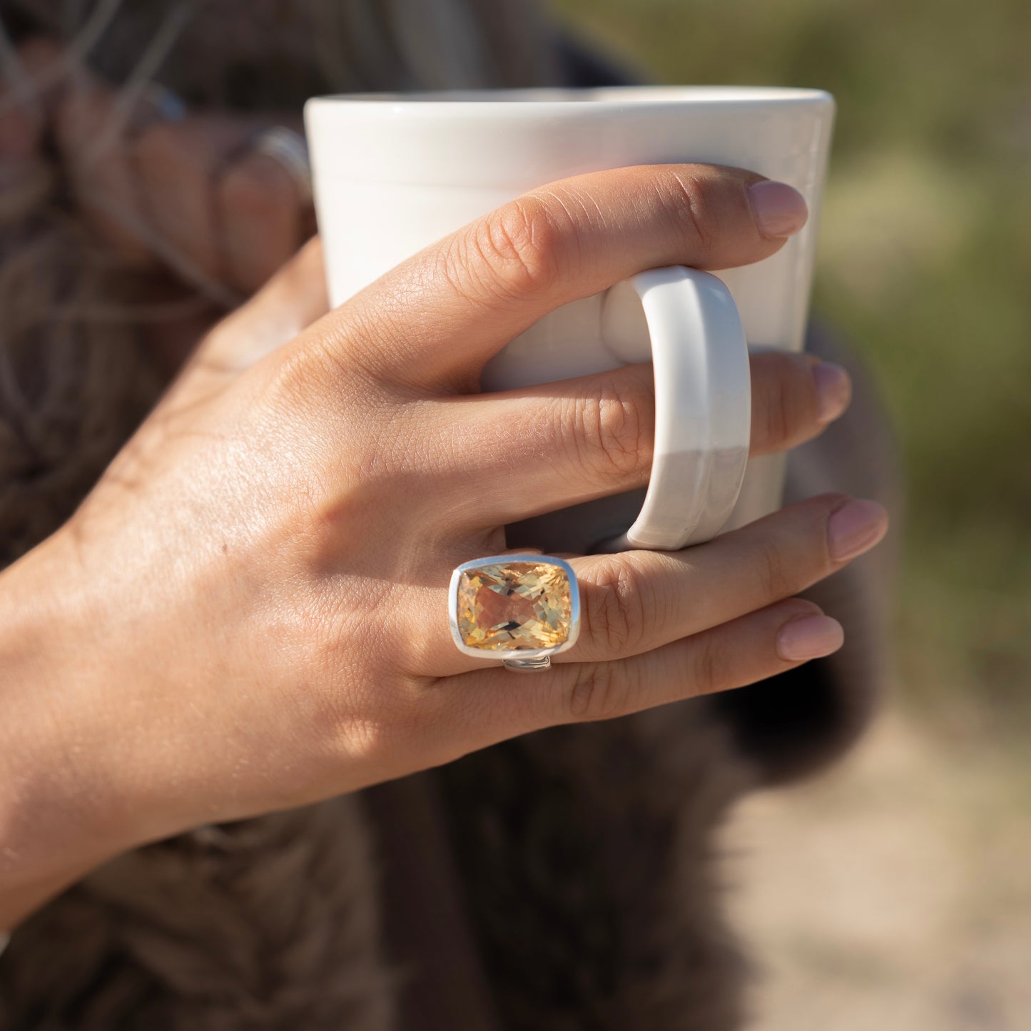 Katherine, Citrine Maxi Cinderella Ring