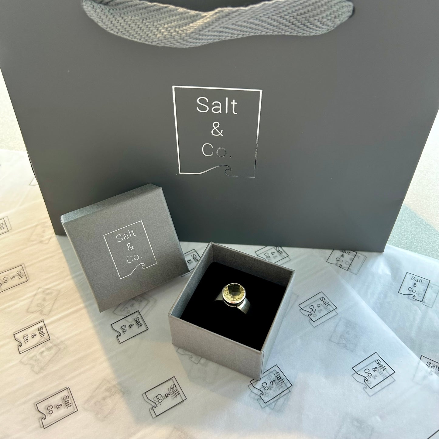 Lemon Quartz Sweetie Ring