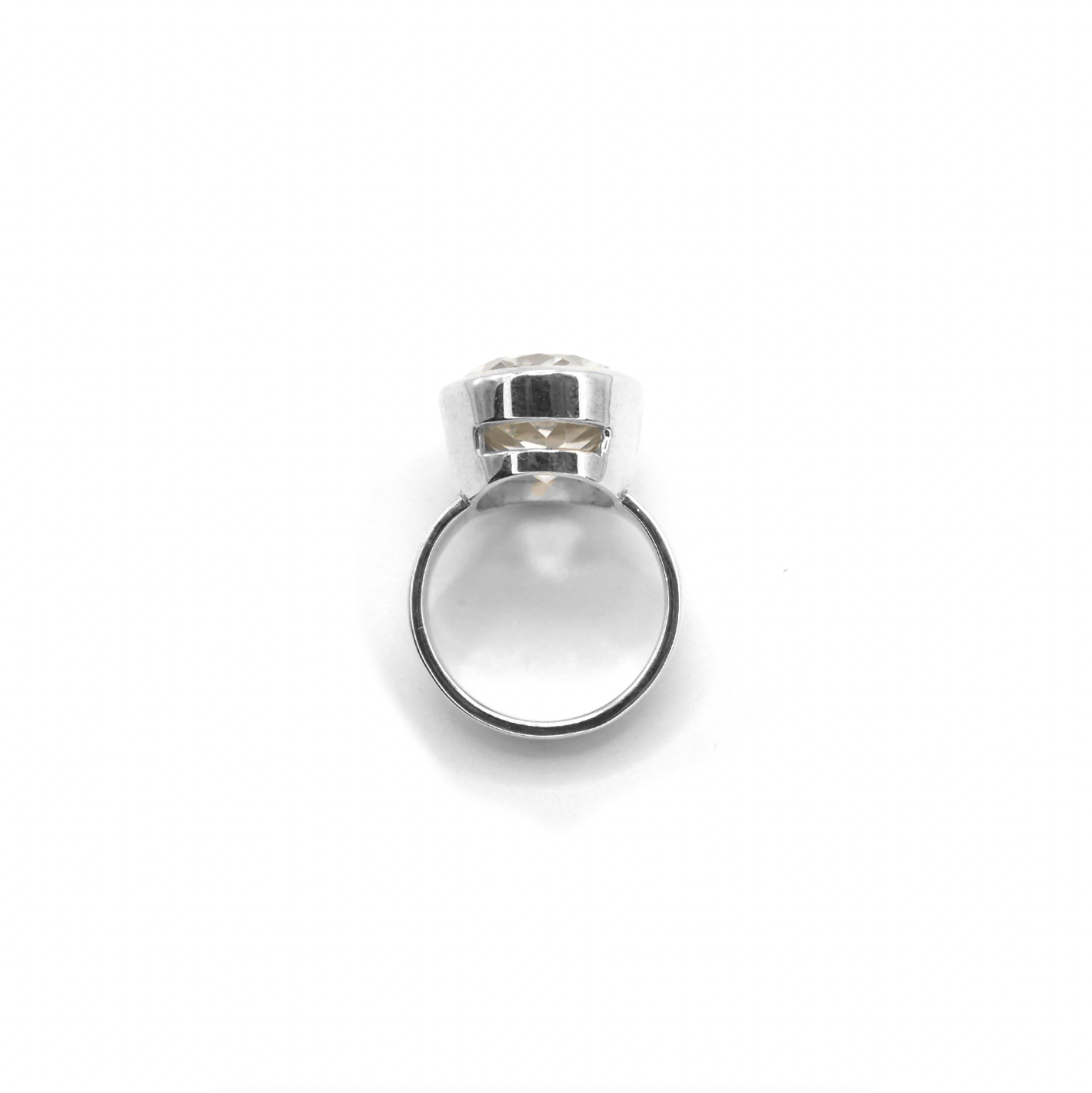 Clear Quartz Cinderella Ring, Q