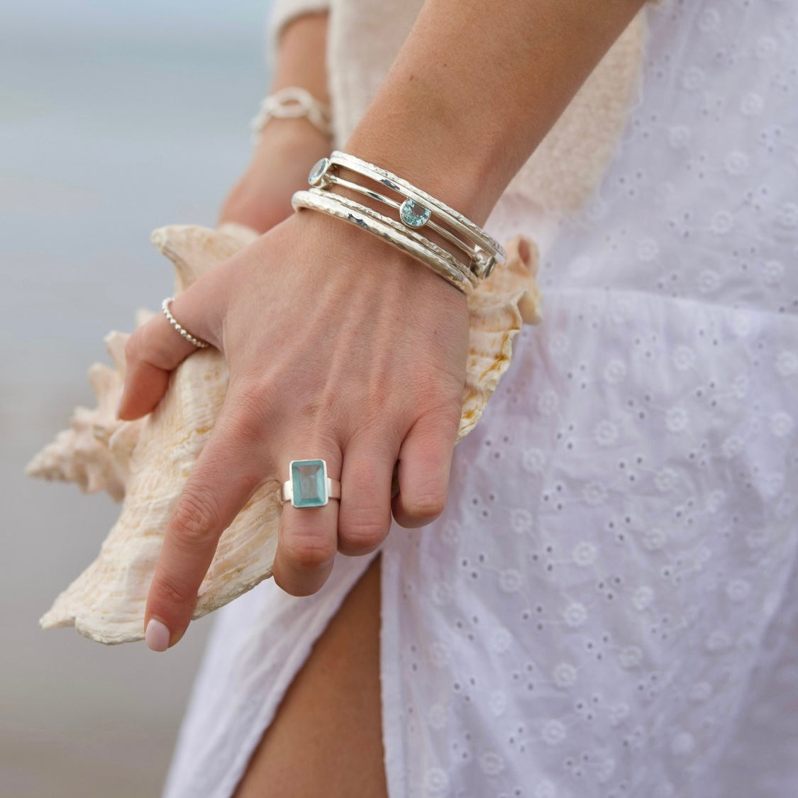 Aquamarine Cinderella Ring