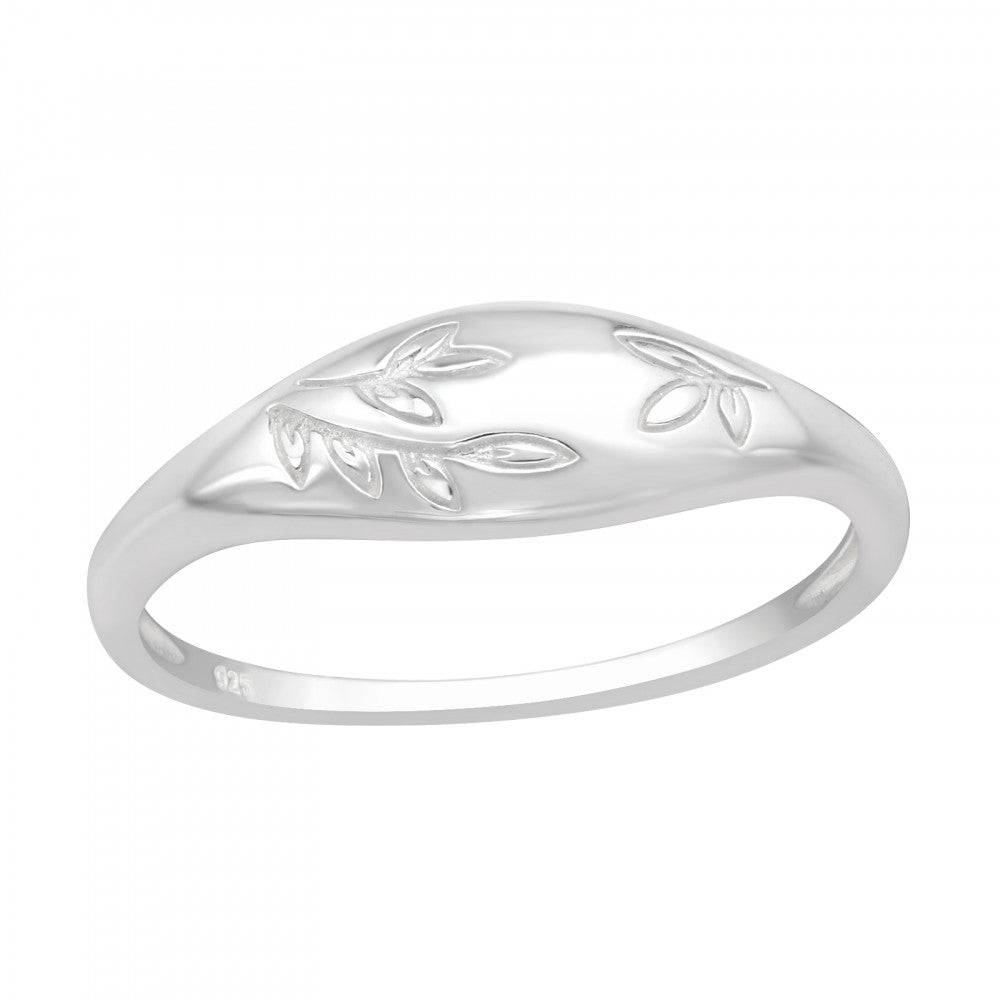 Gardenia Mini Signet Ring