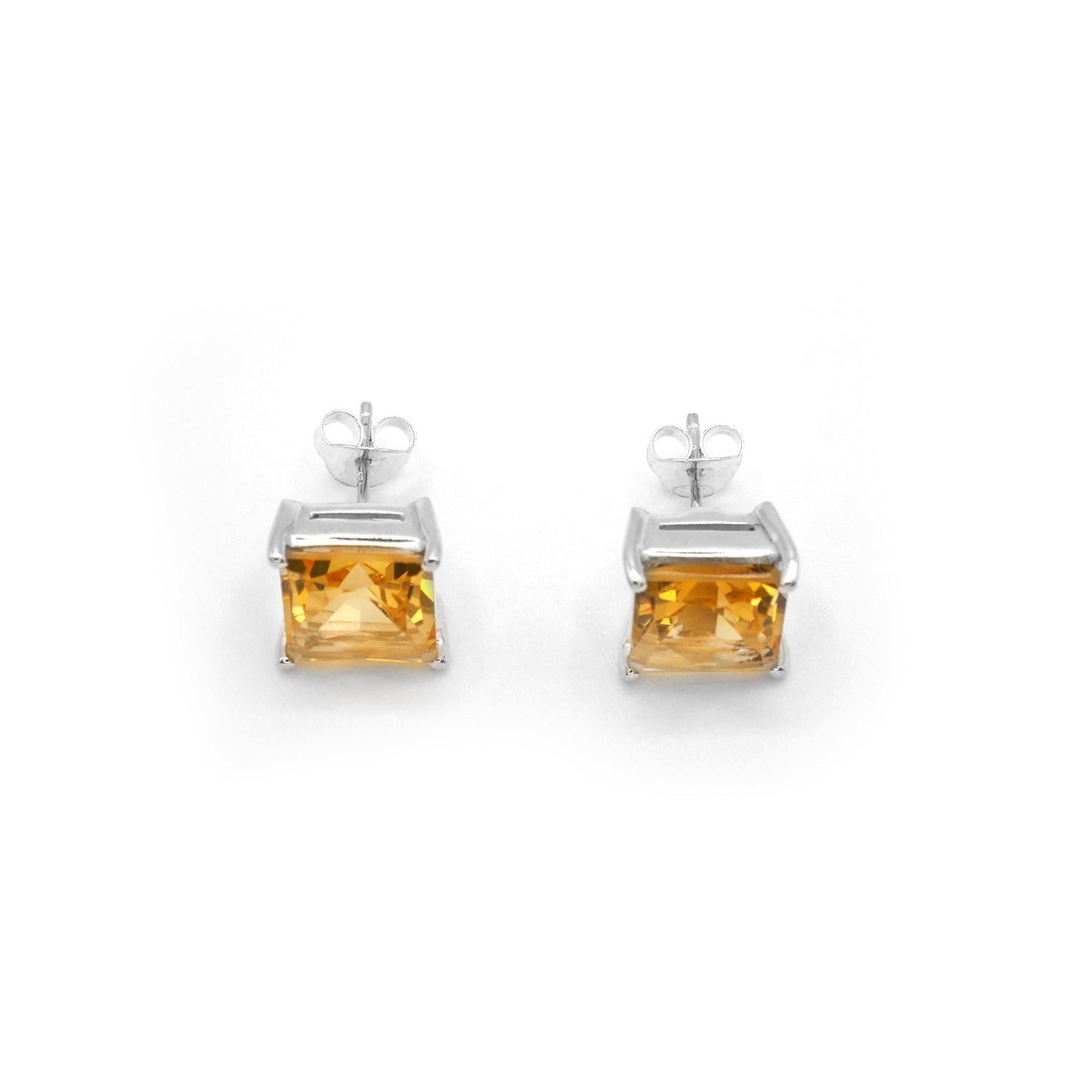 Citrine Stud Earrings