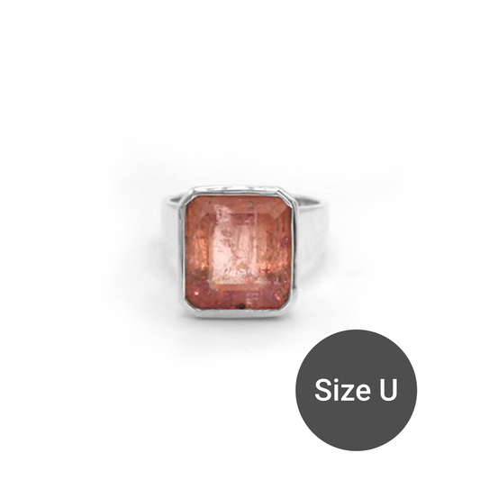 Pink Tourmaline Cinderella Ring, U