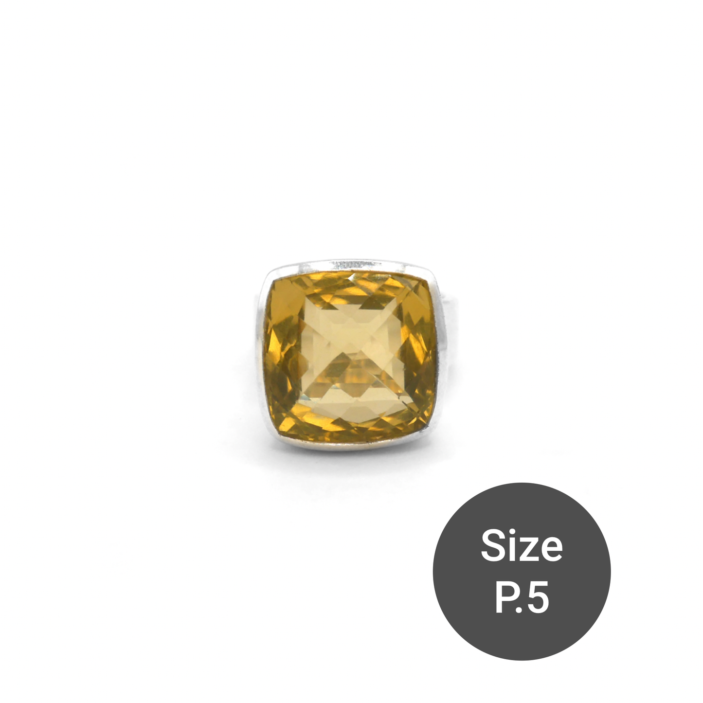 Lemon Quartz Cinderella Ring