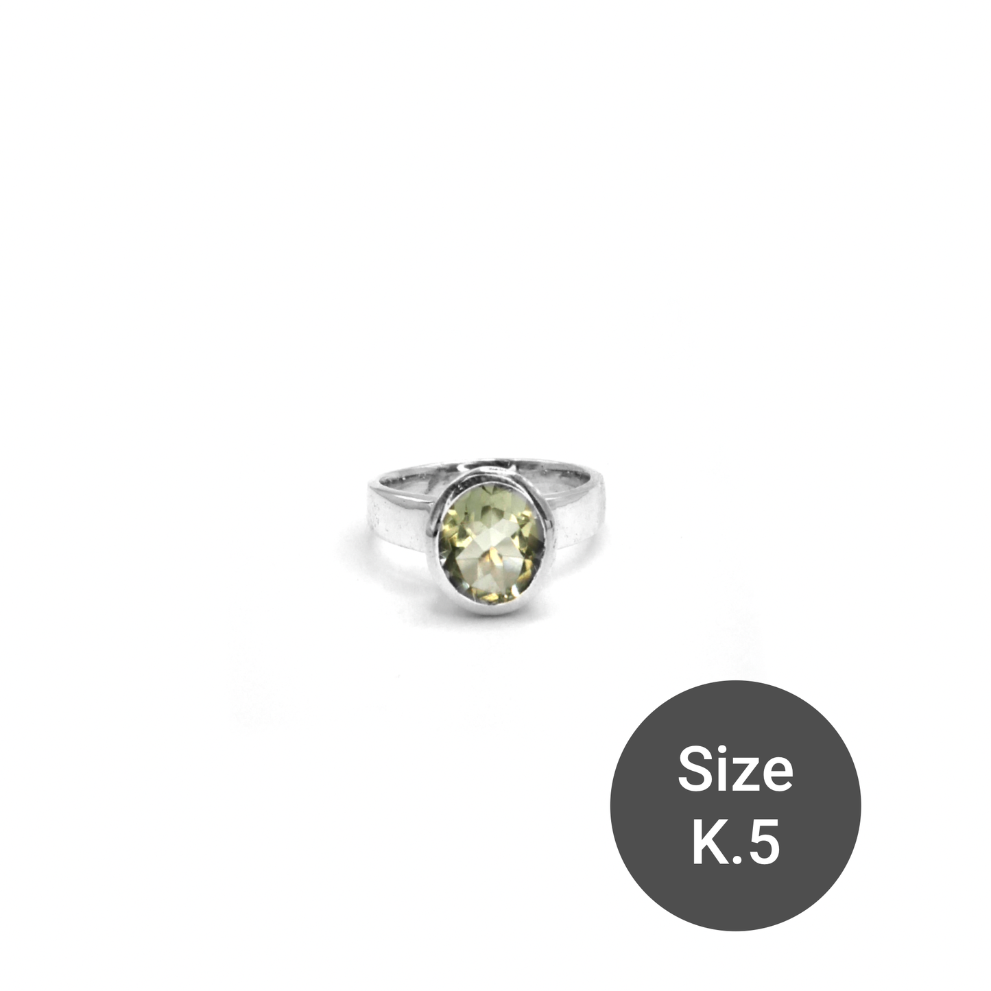 Green Amethyst Sweetie Ring, K.5