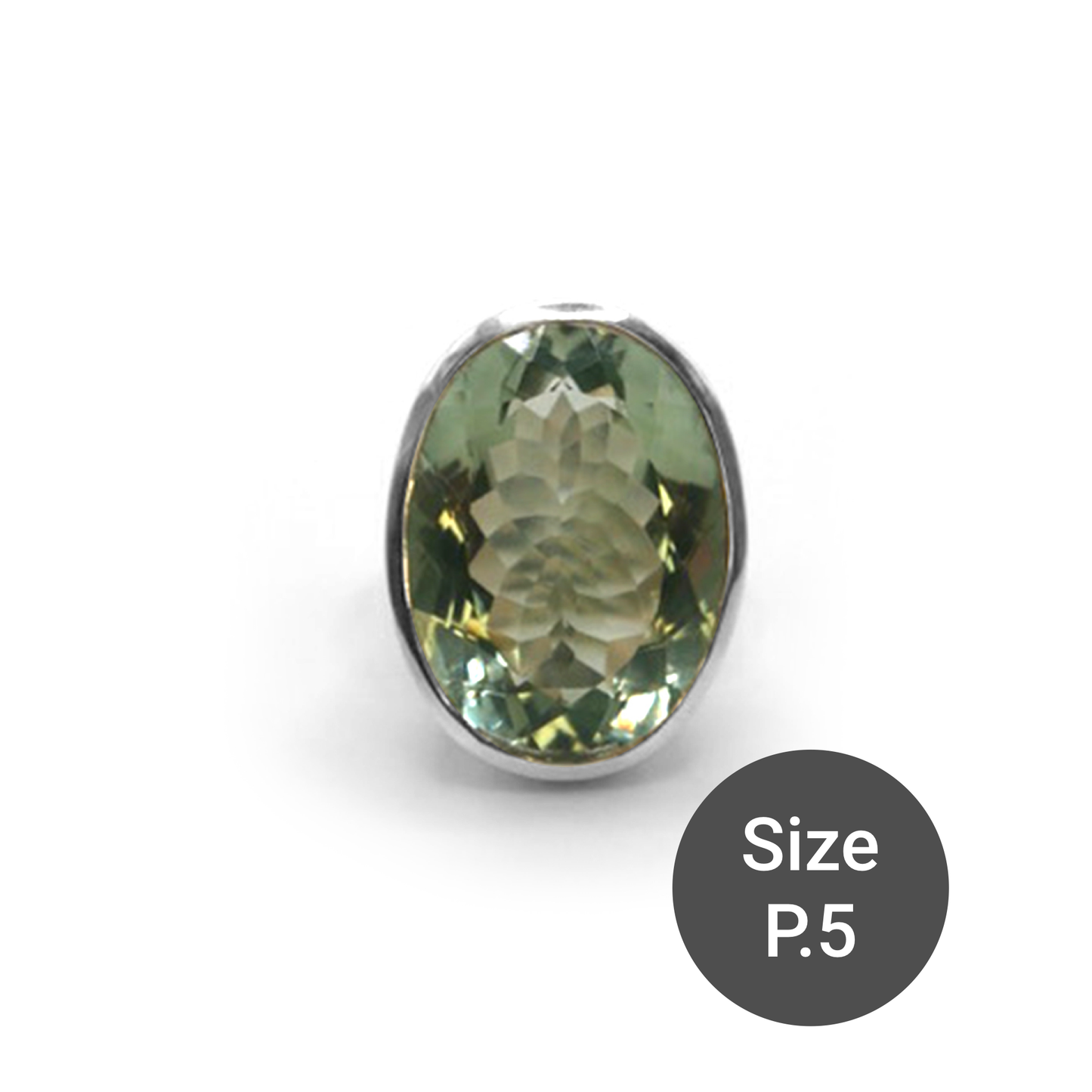 Green Amethyst Maxi Cinderella Ring