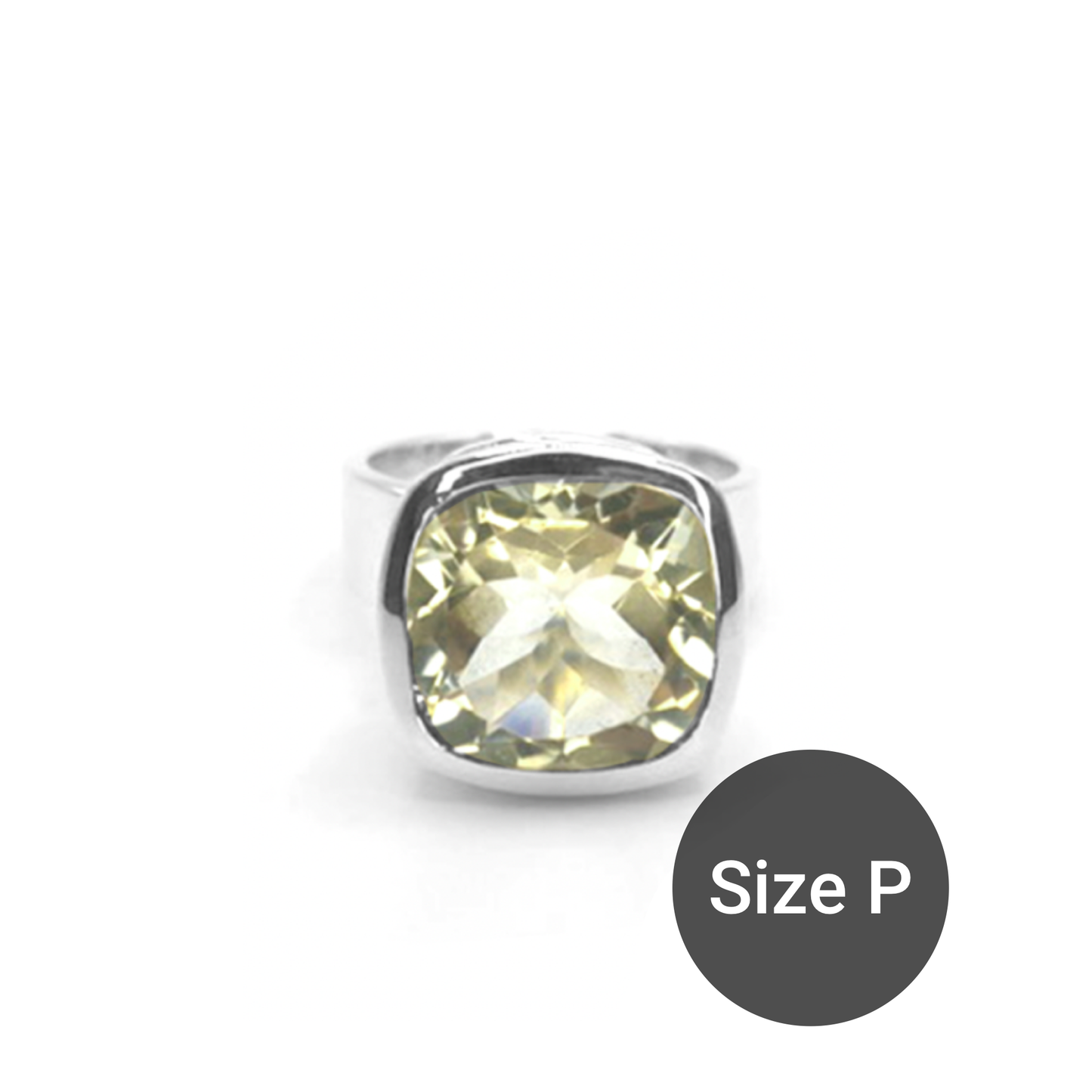 Green Amethyst Cinderella Ring