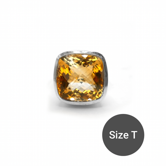 Citrine Maxi Cinderella Ring, T
