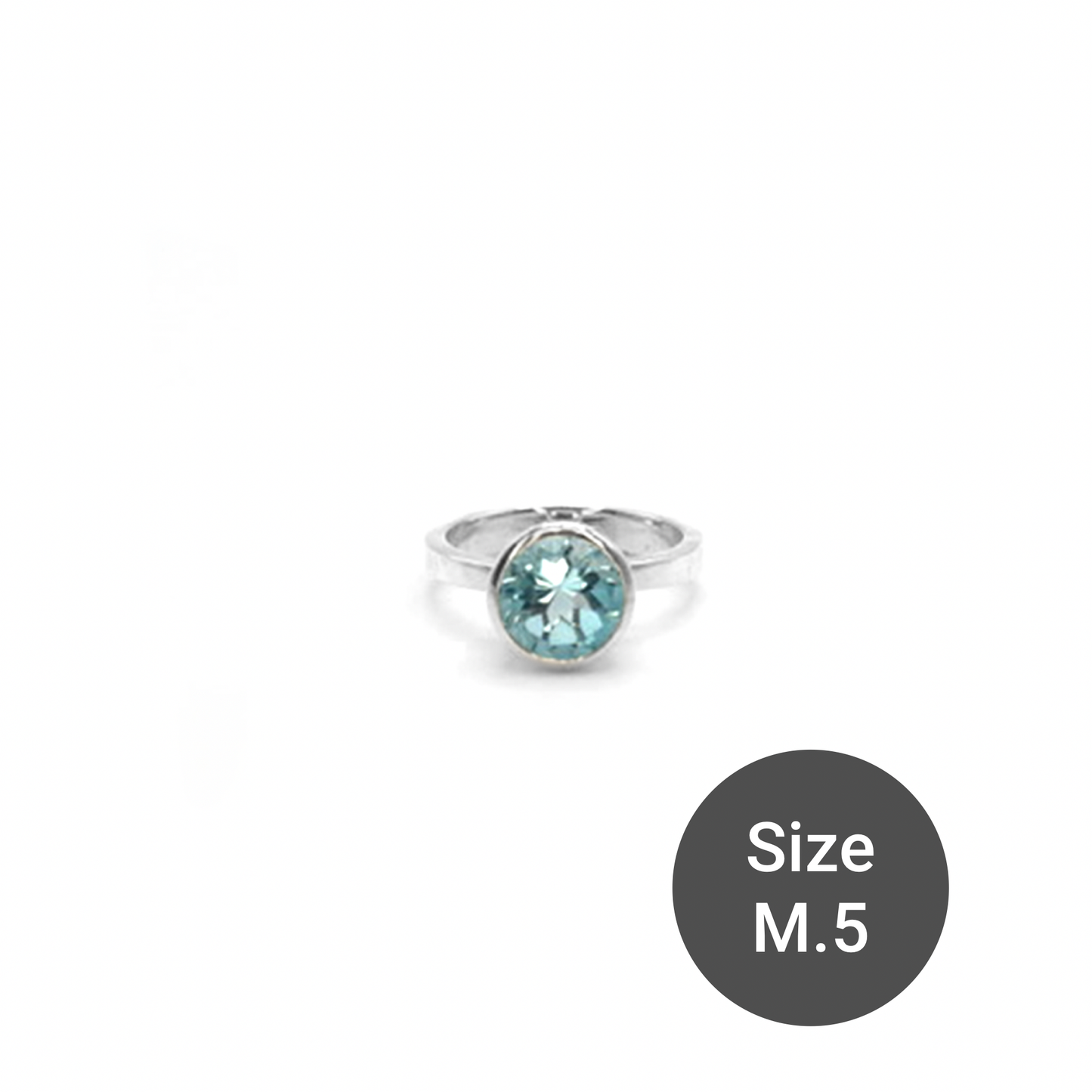 Blue Topaz Limited Edition Hammered Sweetie Ring