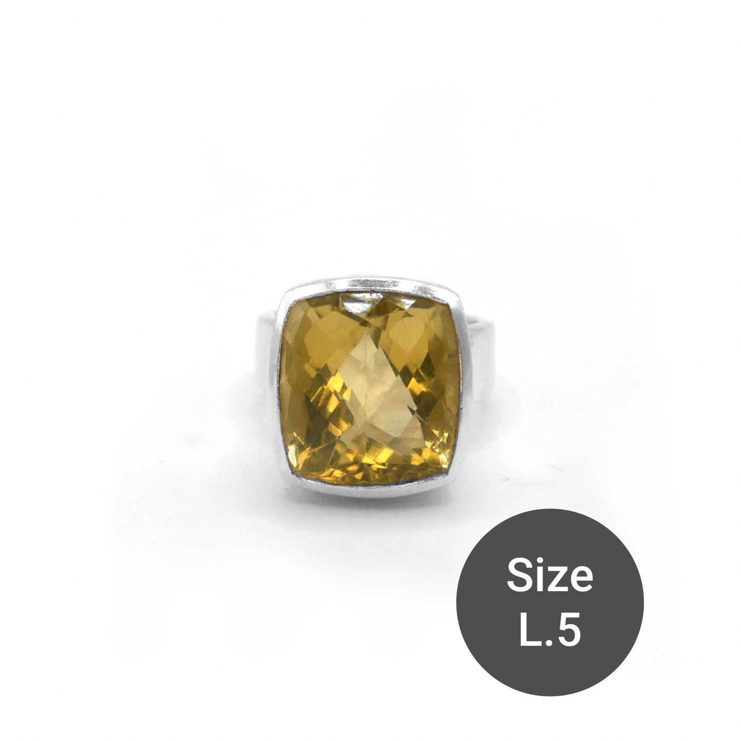 Lemon Quartz Cinderella Ring