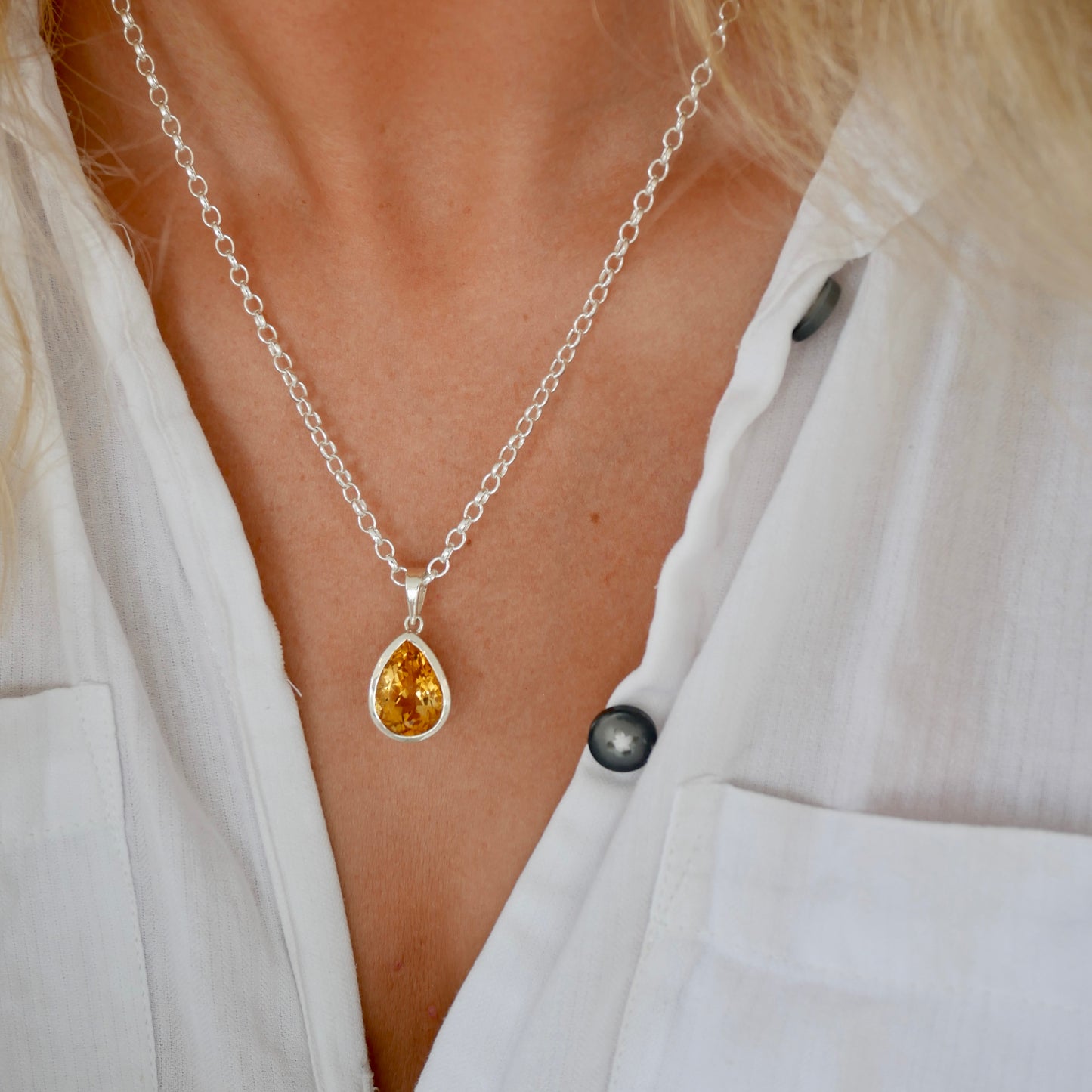 Maxi Citrine Water Necklace