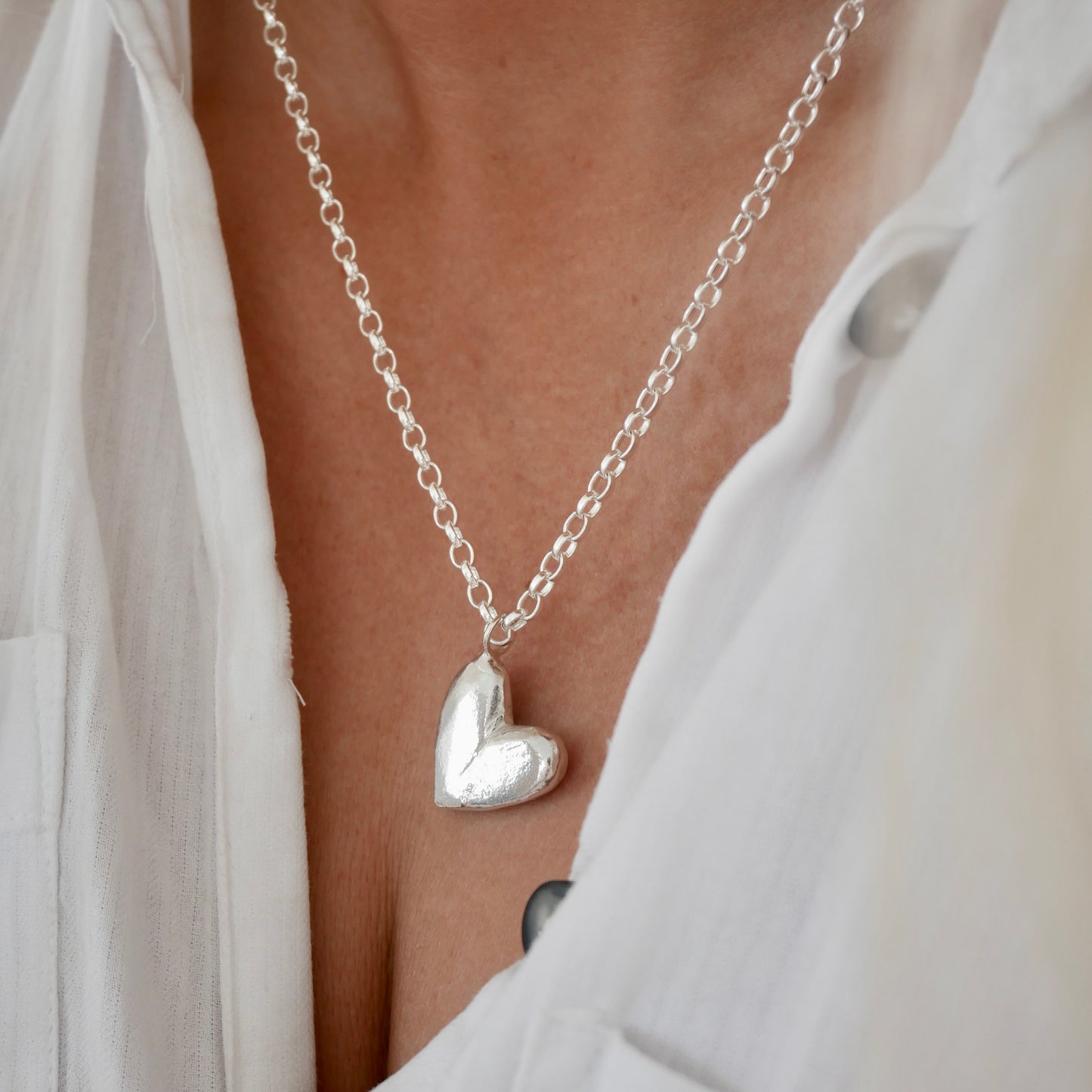 Maxi Rustic Heart Necklace