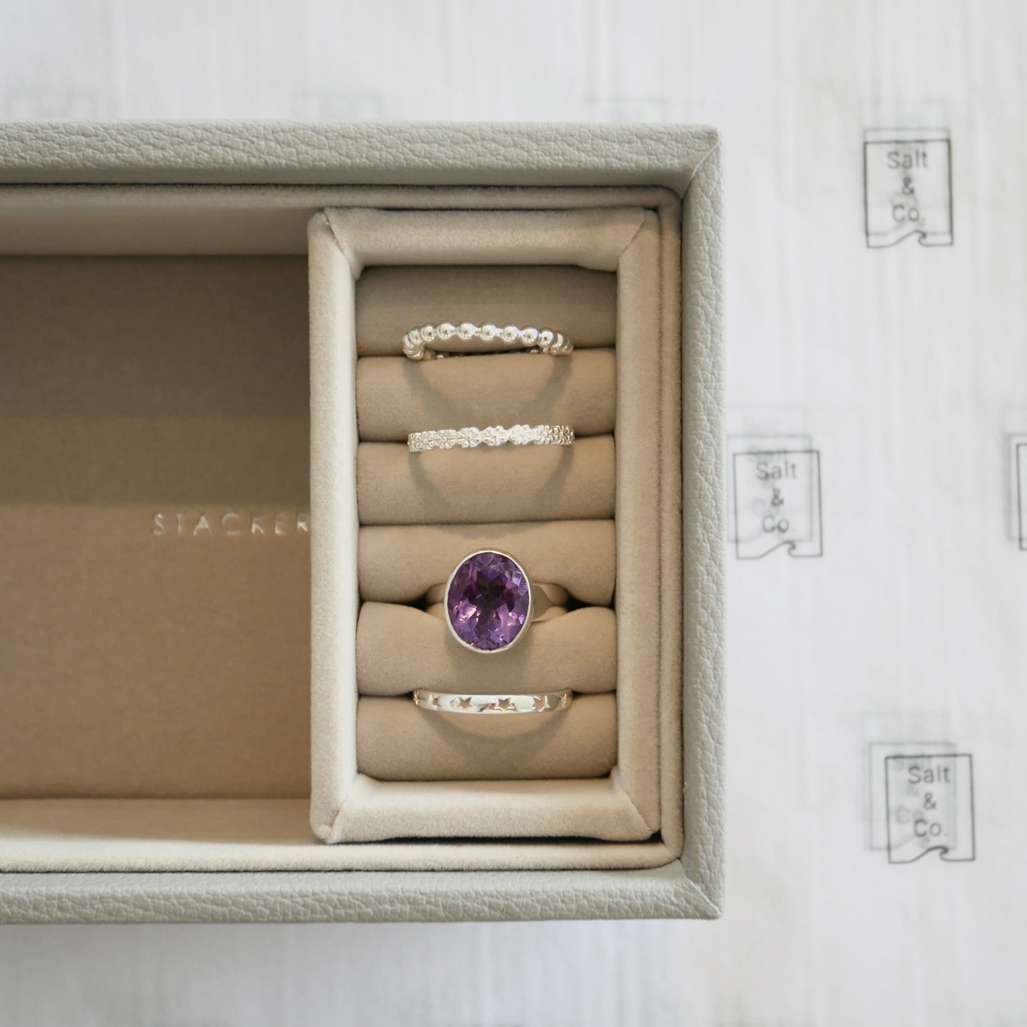 Violet, Purple Amethyst Sweetie Ring