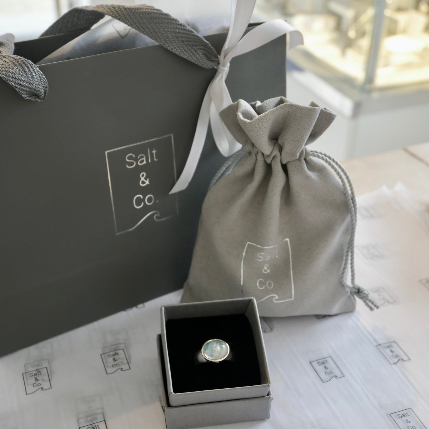 Moonstone Midi Cinderella Ring