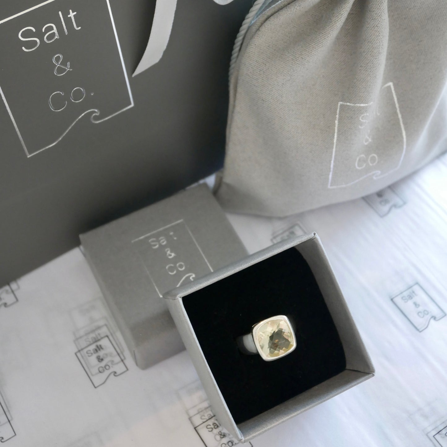 Lemon Quartz Midi Cinderella Ring