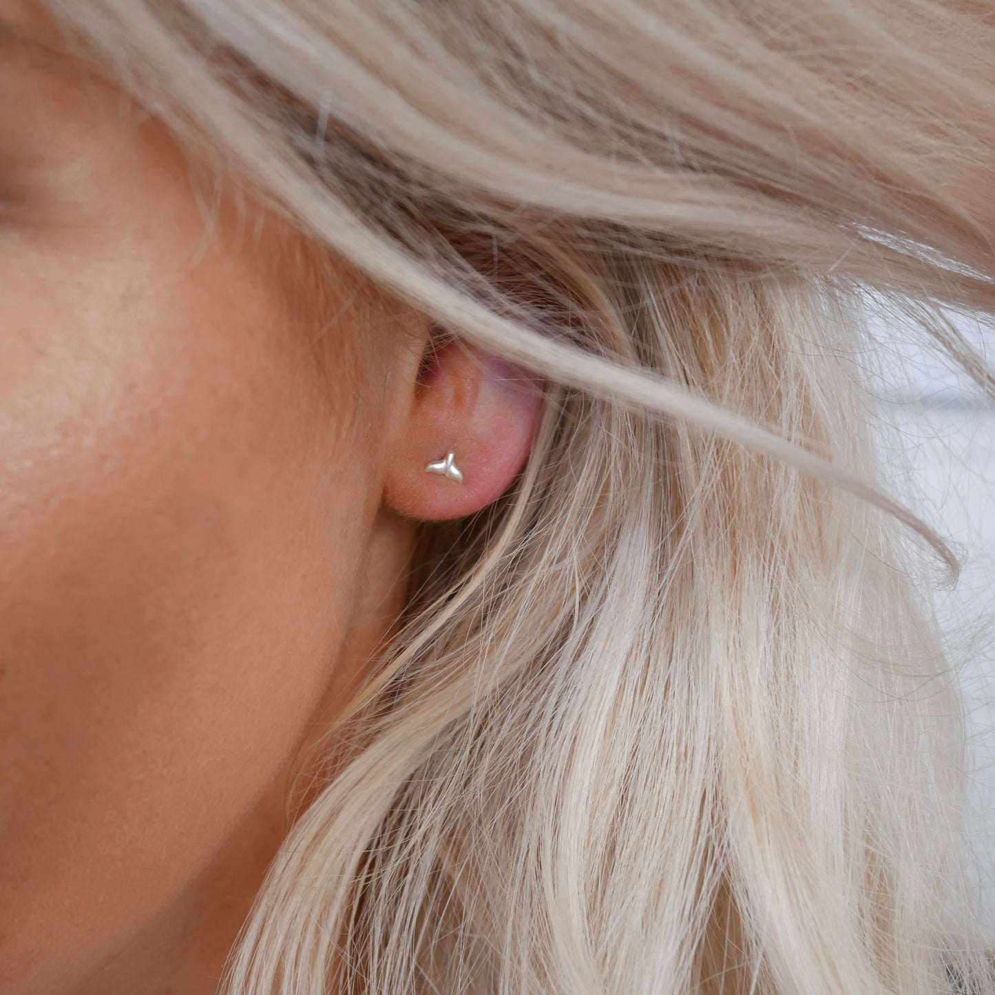 Mini Whale Tail Studs