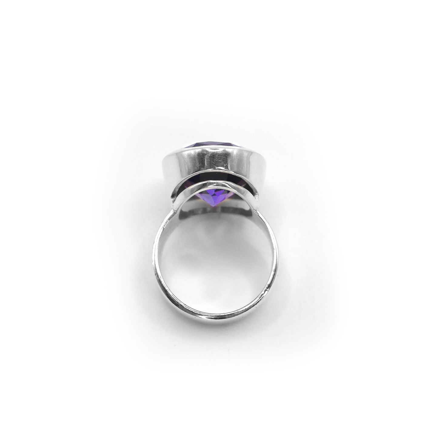 Purple Amethyst Cinderella Ring