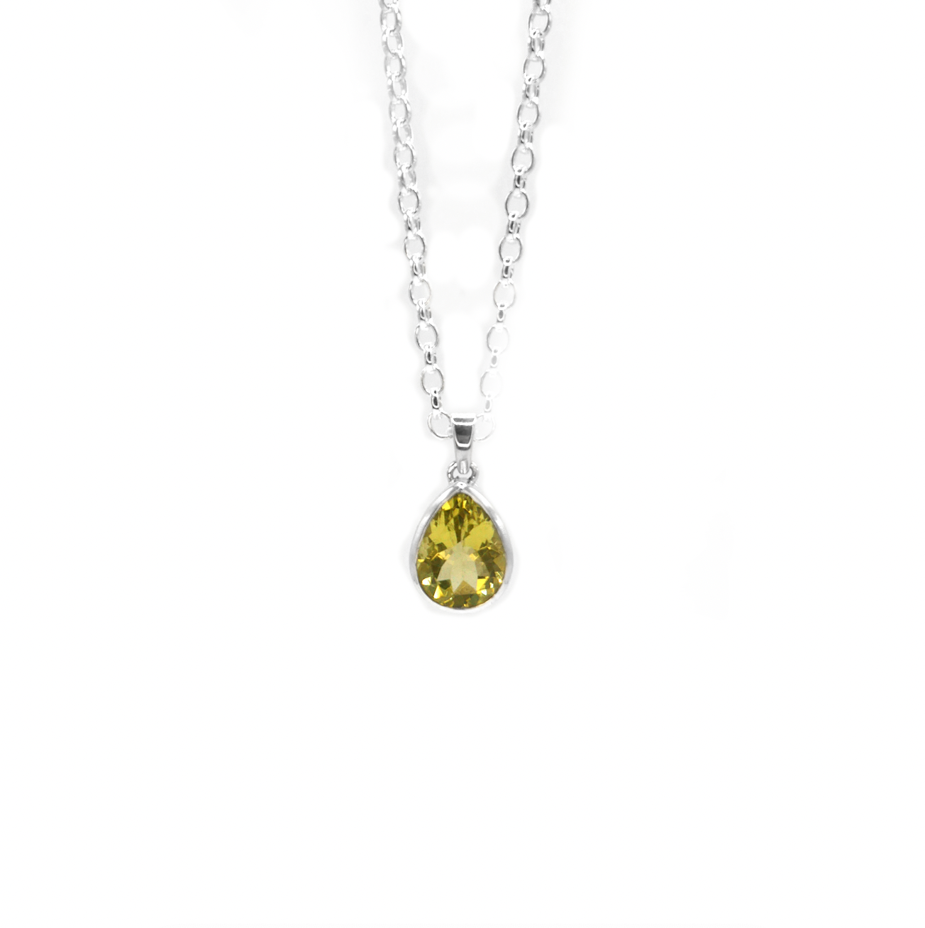 Yellow Quartz Water Necklace