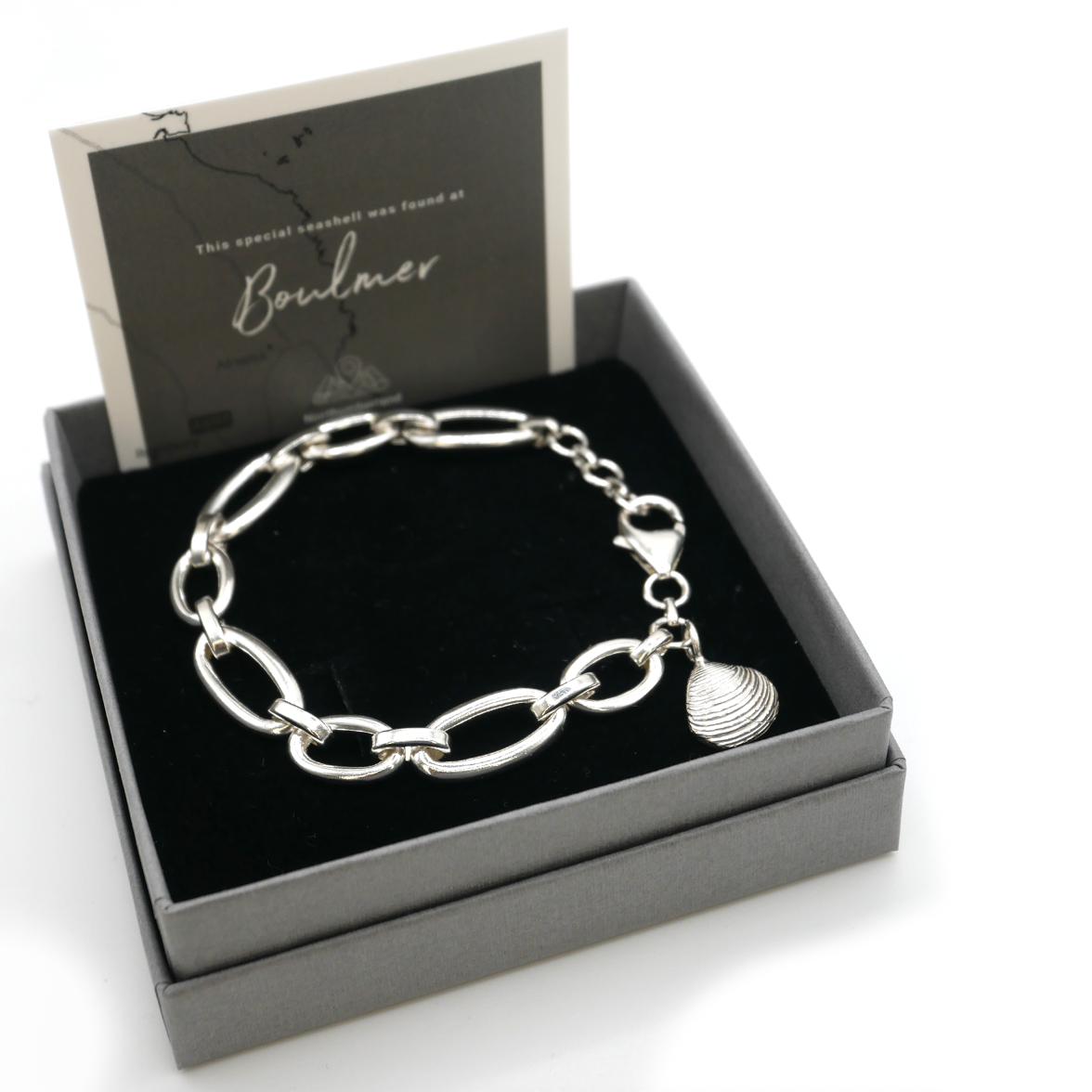 Boulmer Shell Signature Chain Bracelet