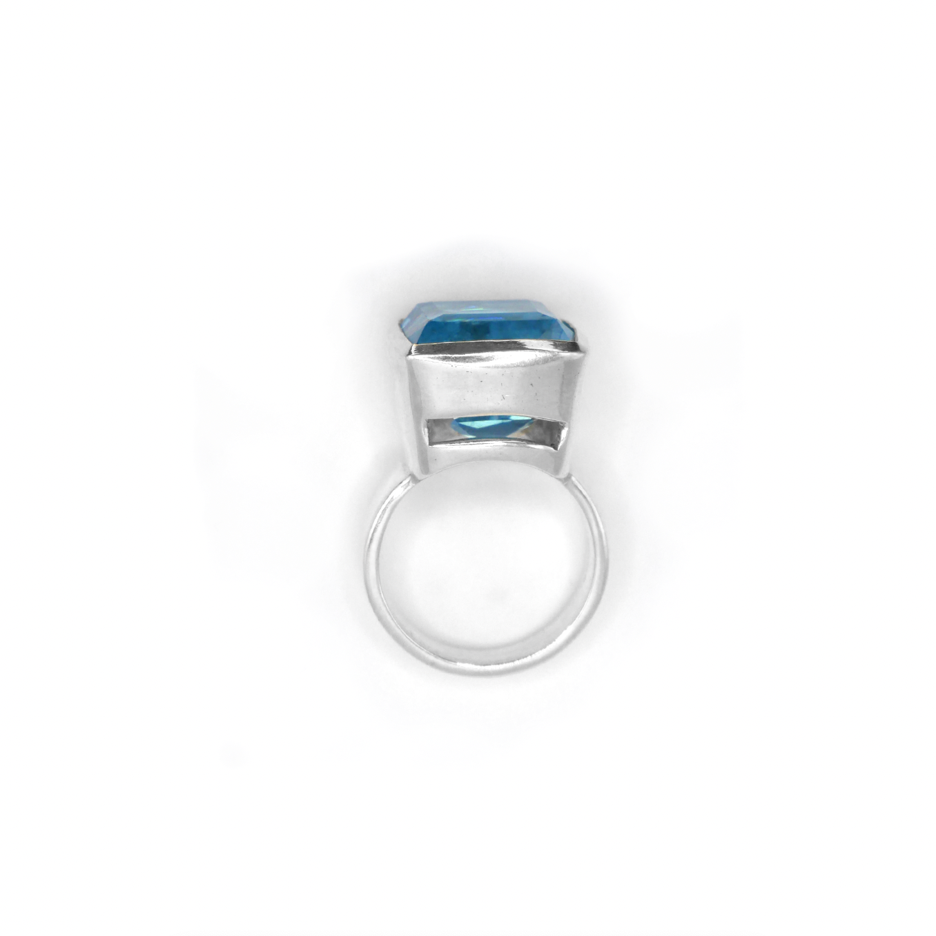 Square Topaz Cinderella Ring