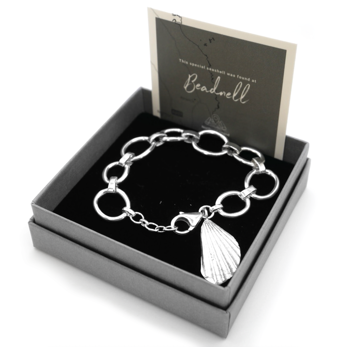 Beadnell Shell Fragment Signature Chain Bracelet