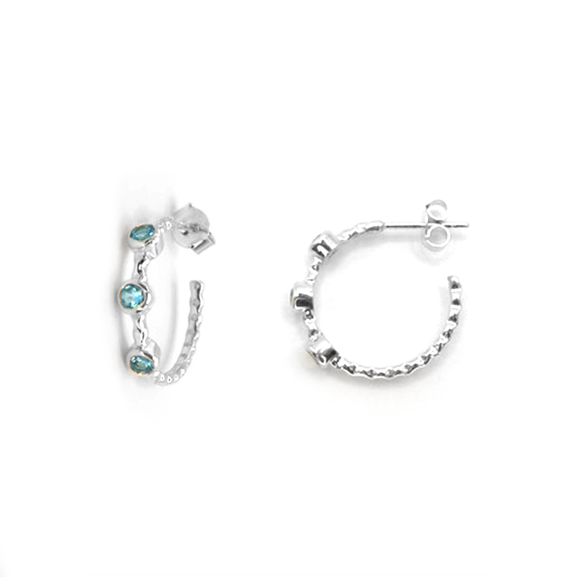 Topaz Trio Hoops