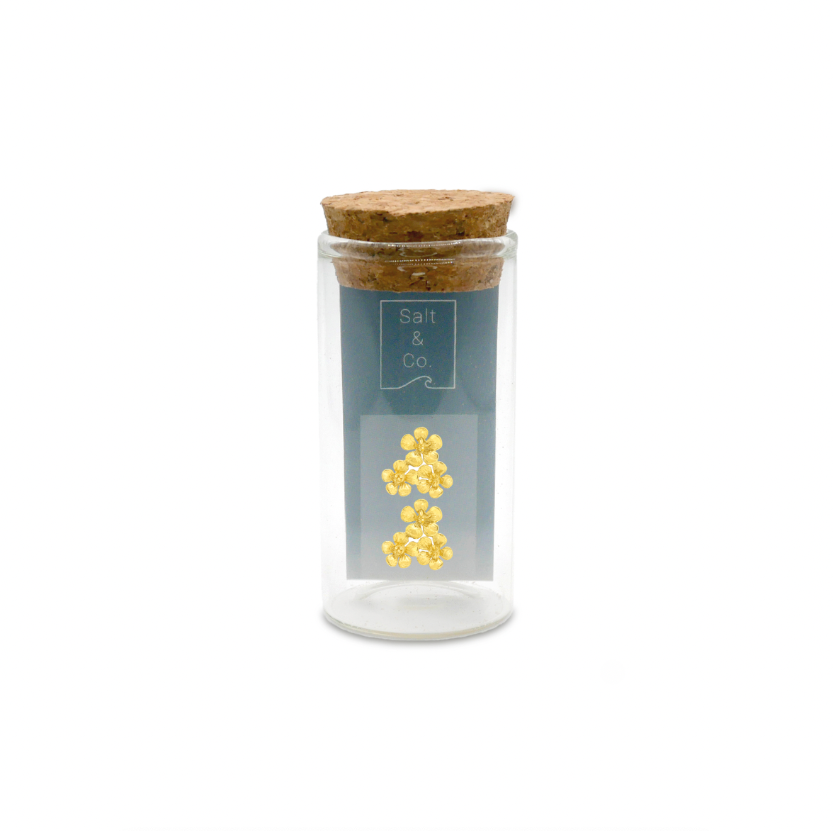 Cherry Blossom Studs, 24ct Gold Plated