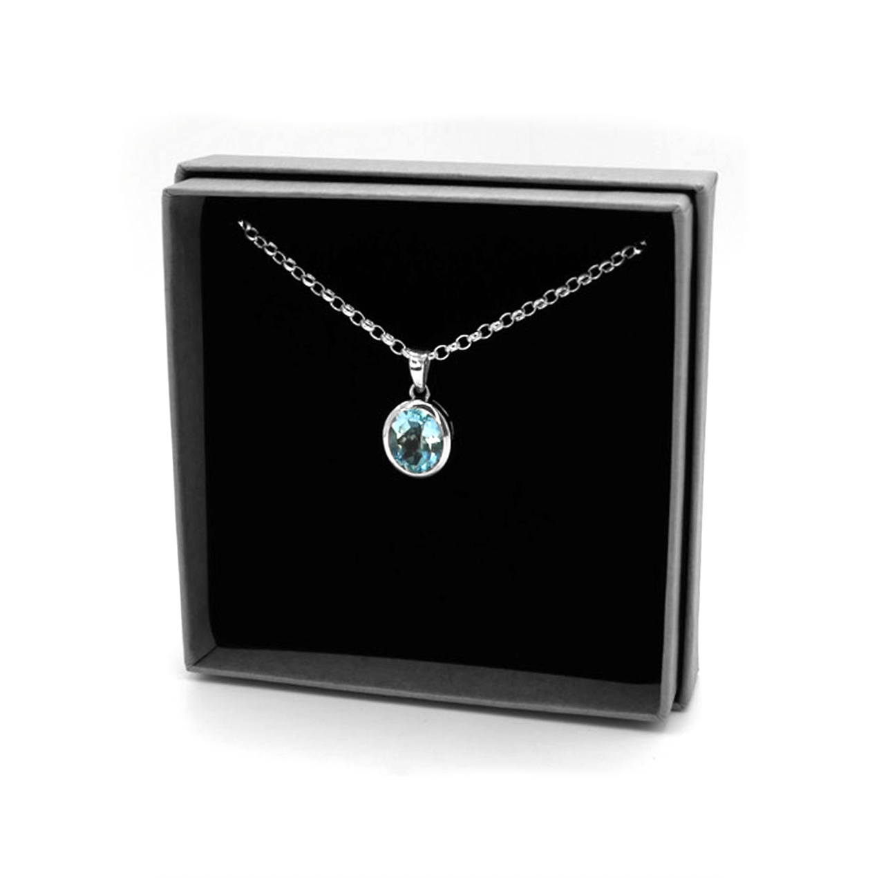 Sky Blue Topaz Necklace