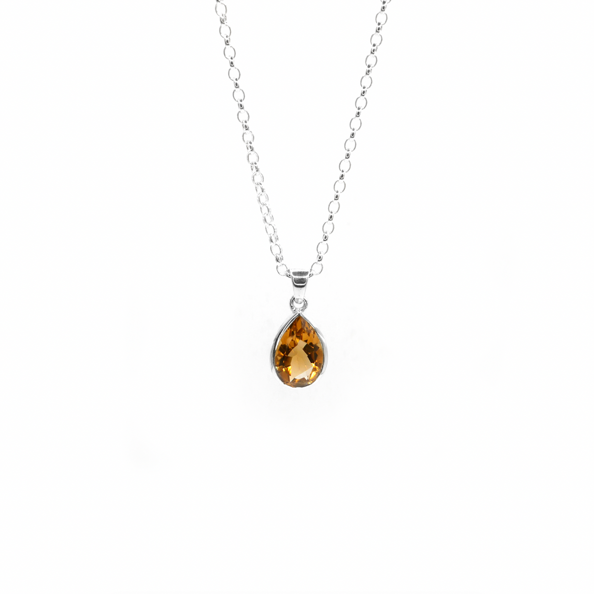 Citrine Water Necklace