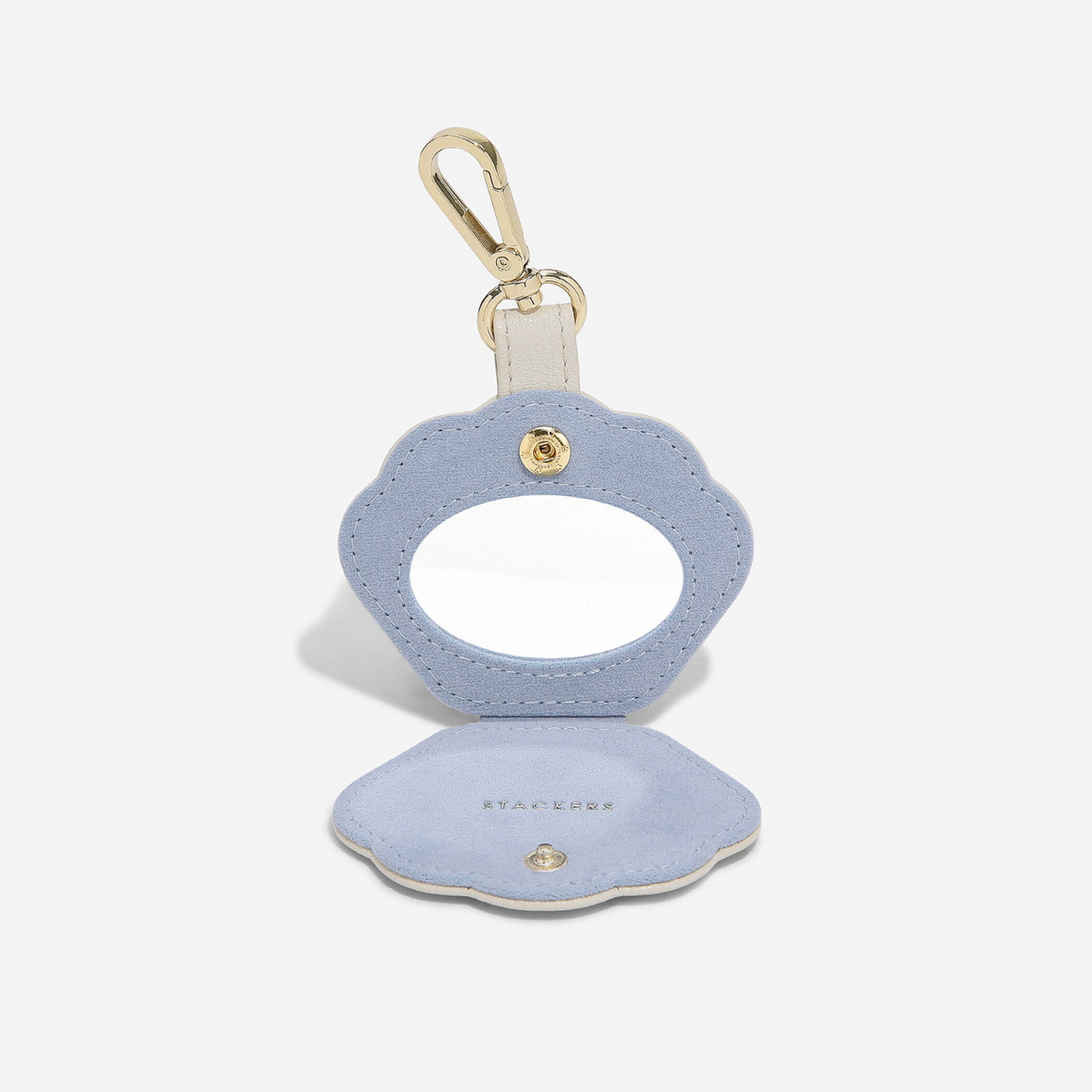 Seashell Compact Mirror Key Ring