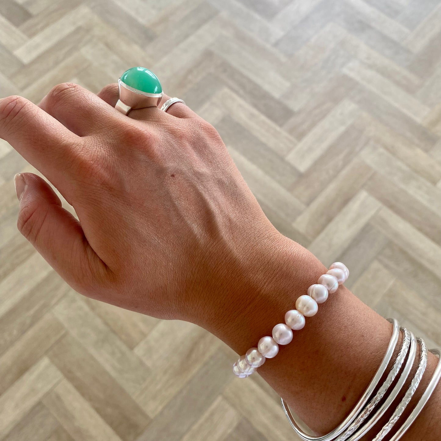 Chrysoprase Cinderella Ring