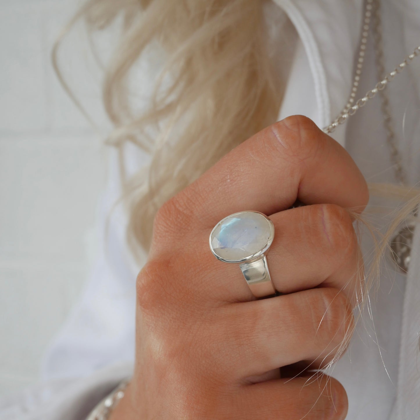 Moonstone Cinderella Ring