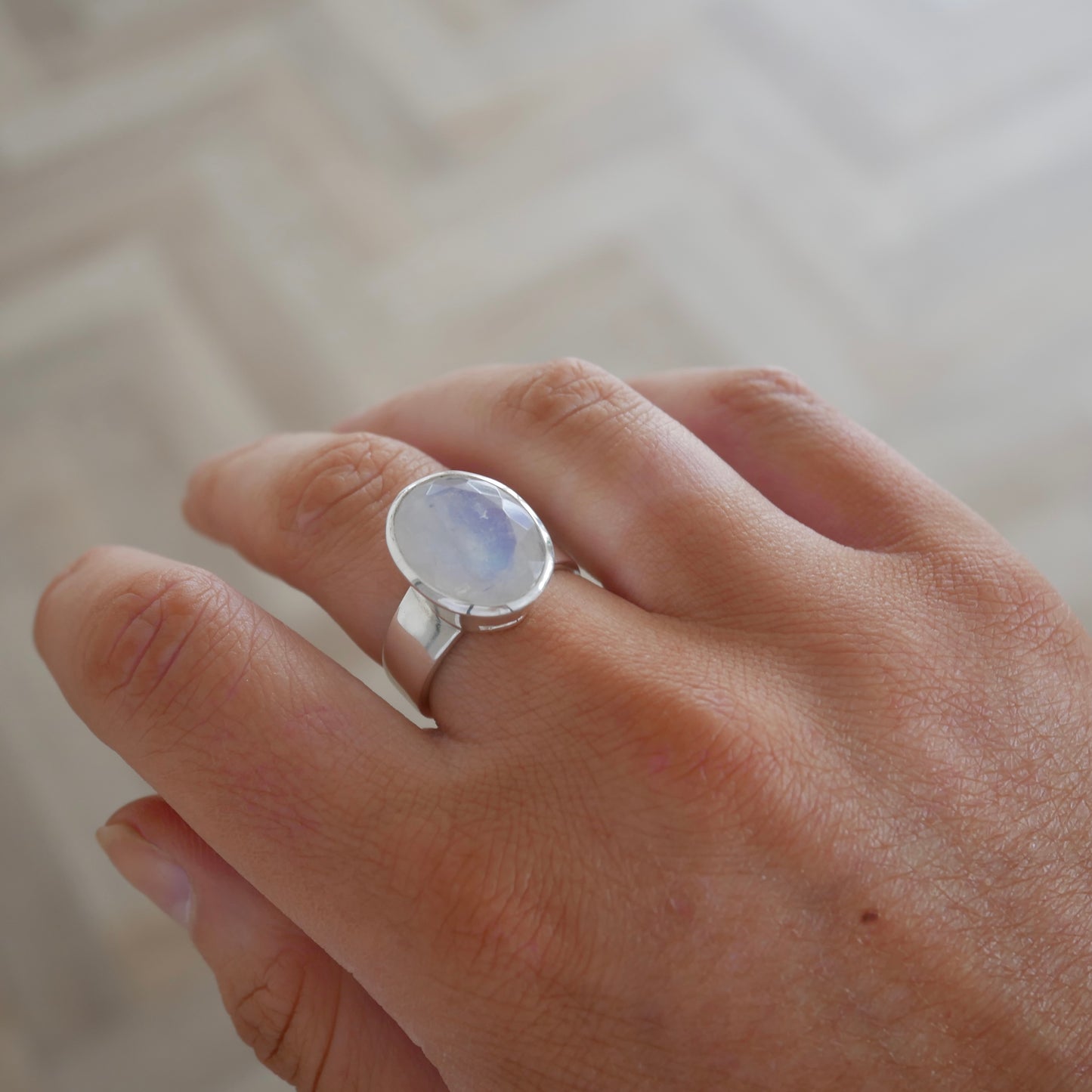 Moonstone Cinderella Ring