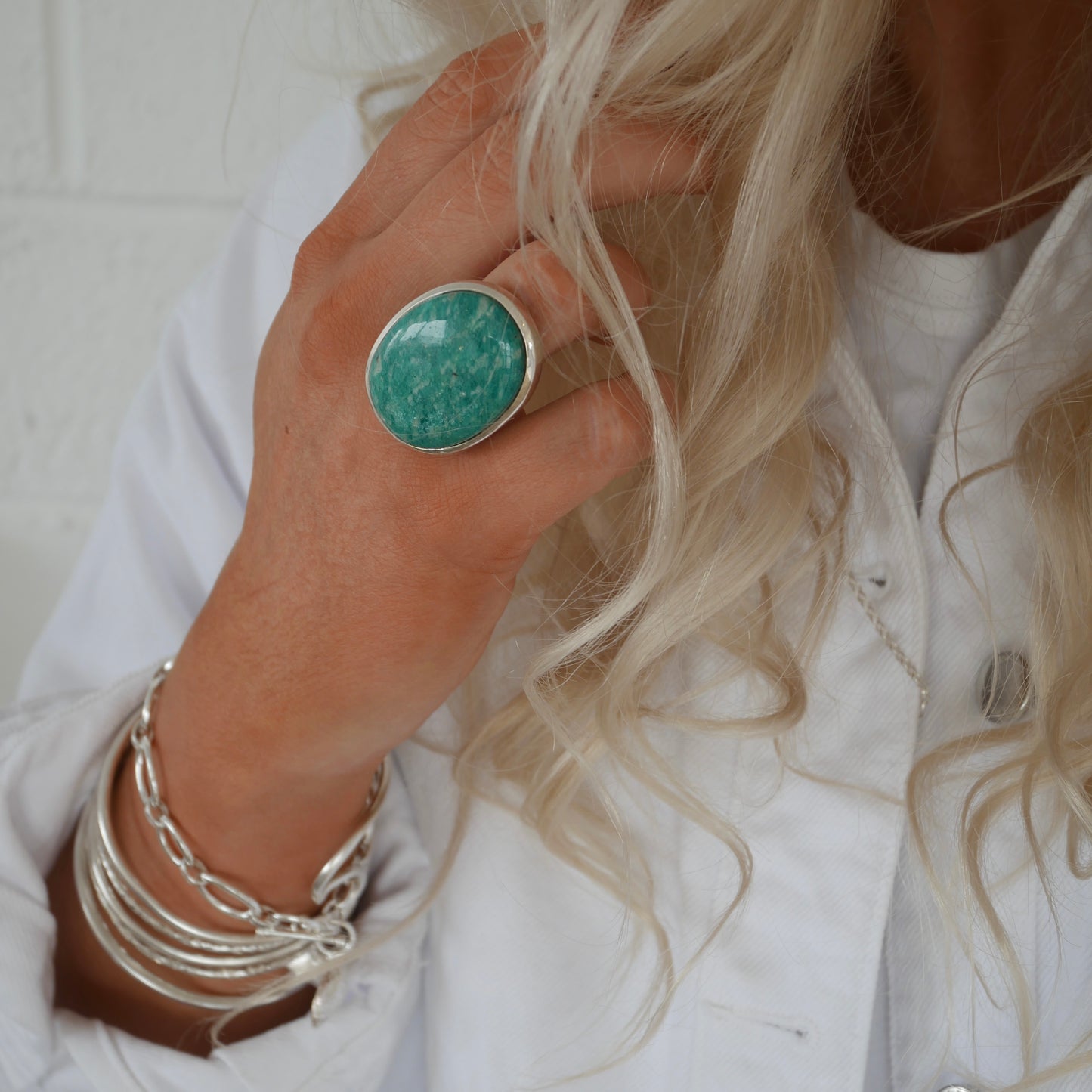 Amazonite Cinderella Ring