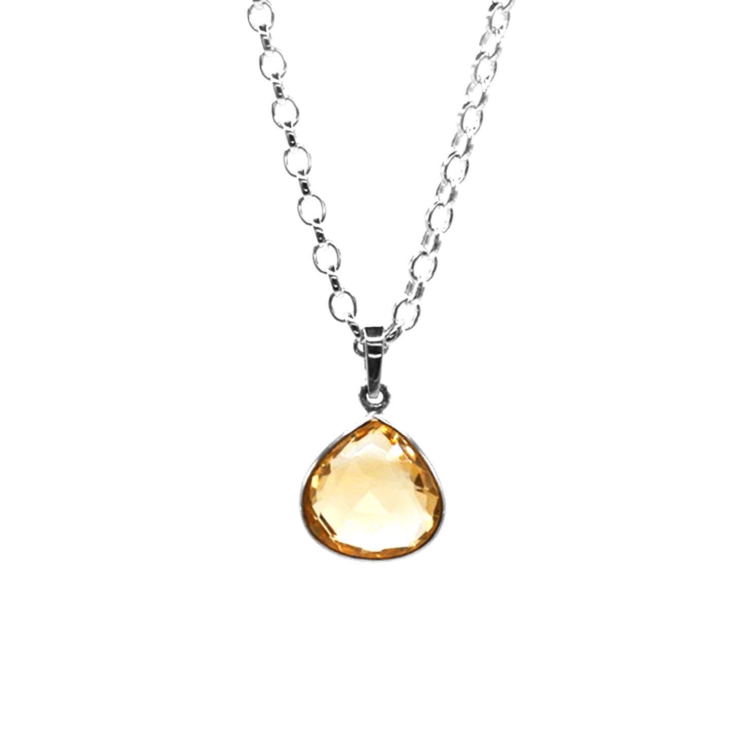 Yellow Quartz Necklace