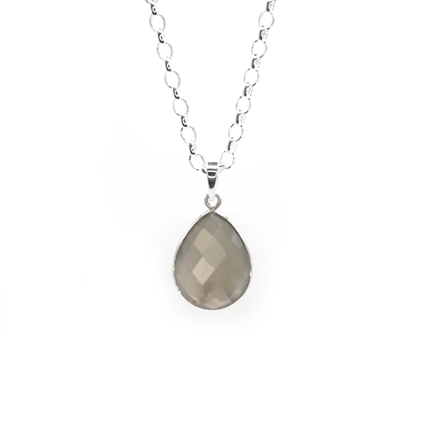 Grey Moonstone Water Necklace