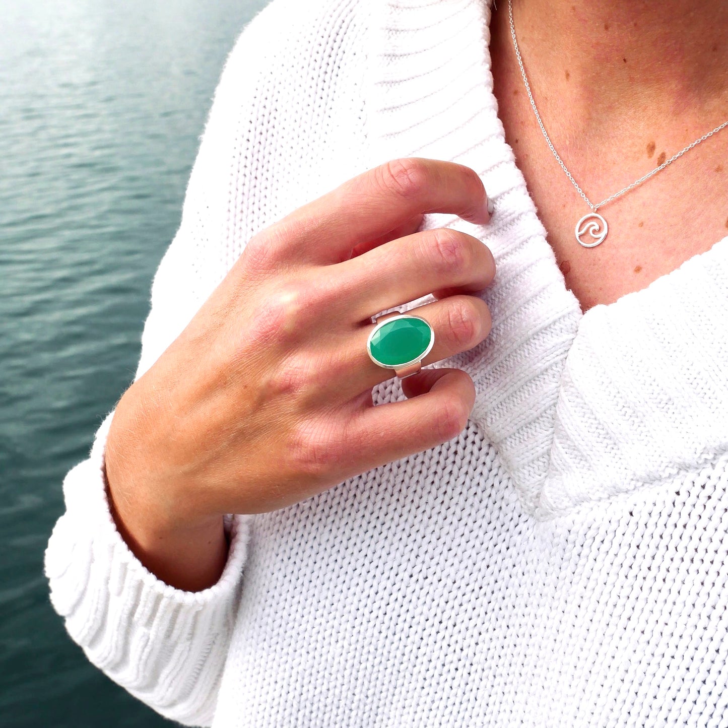 Chrysoprase Cinderella Ring