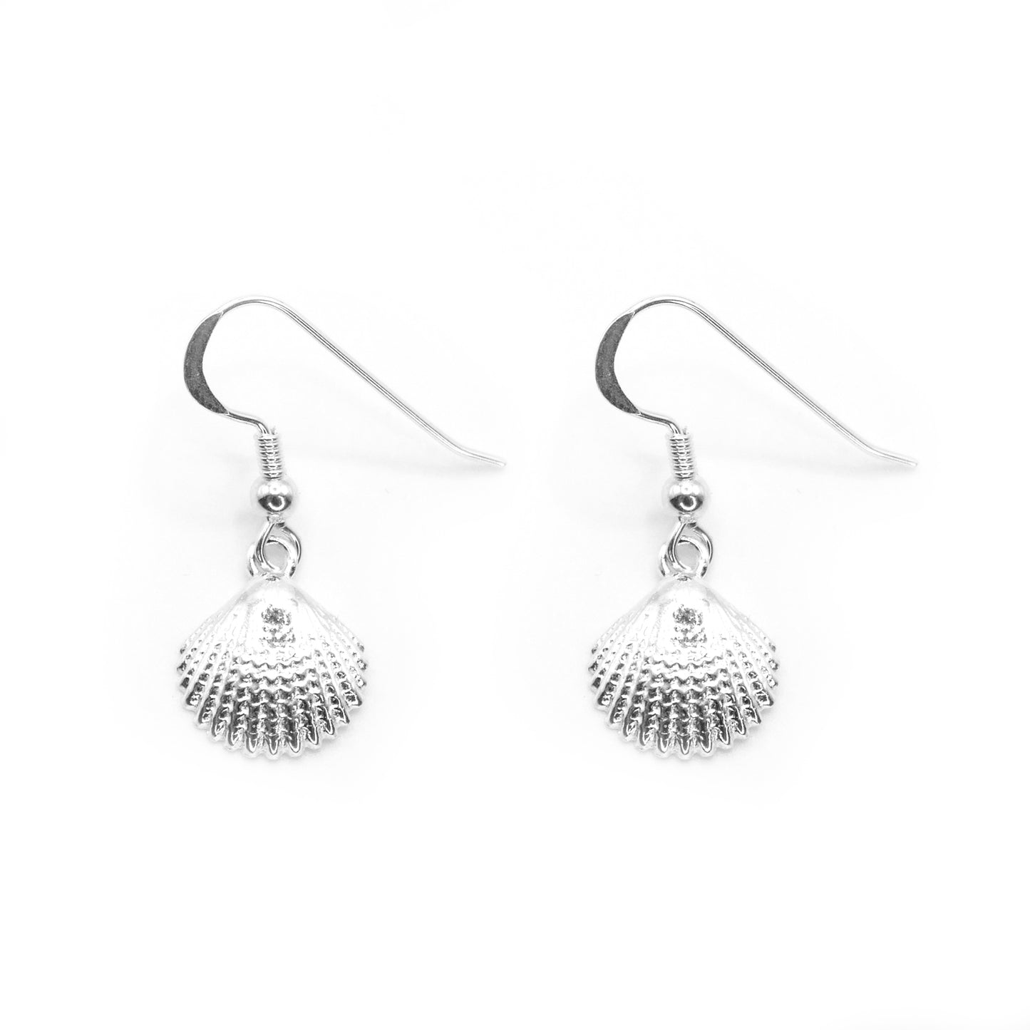 Scallop Shell Dangly Earrings
