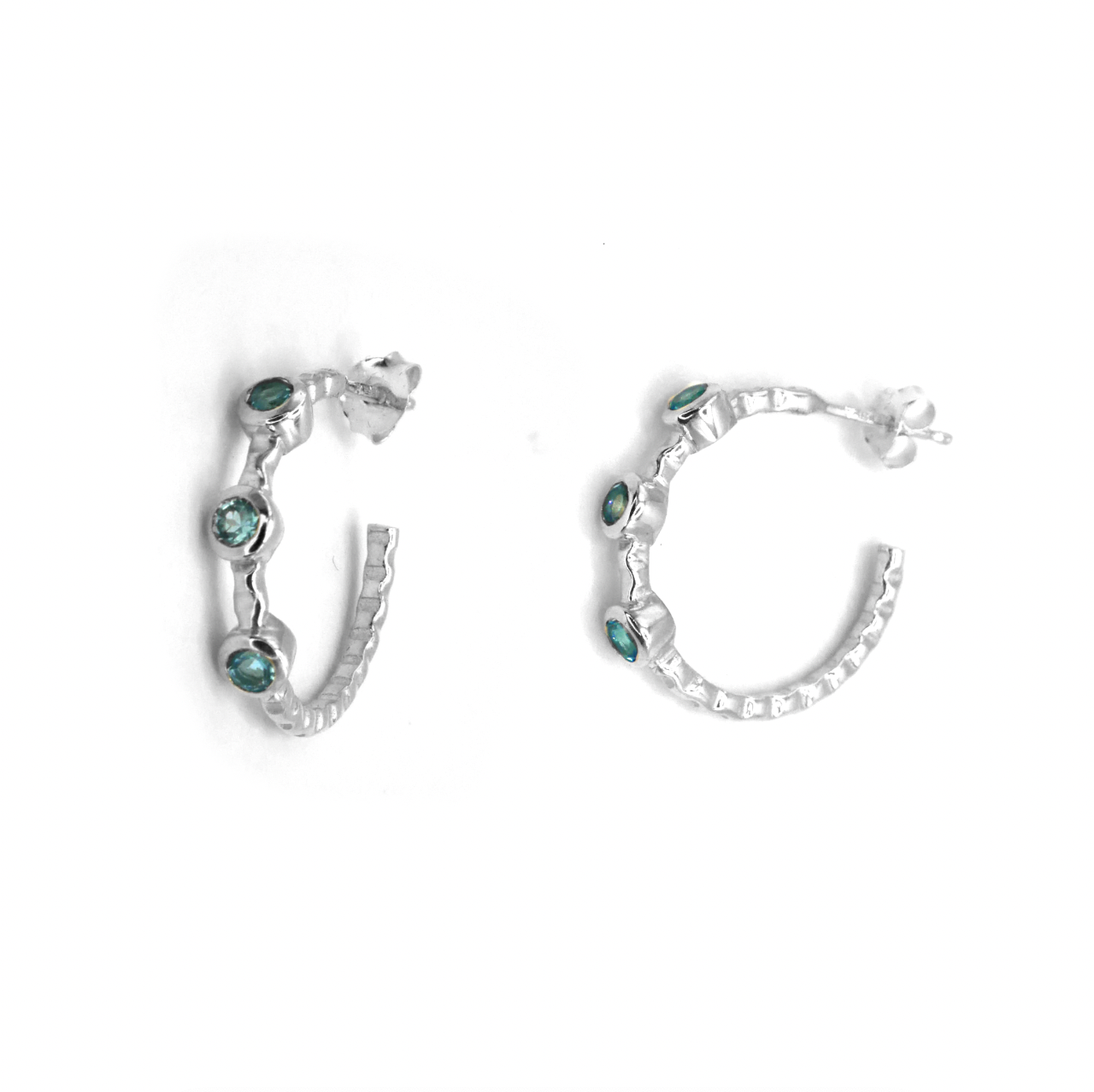 Topaz Trio Hoops
