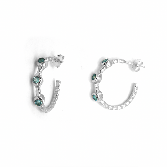 Topaz Trio Hoops