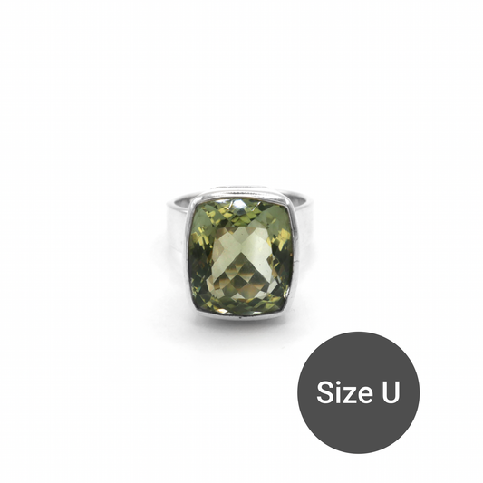 Green Amethyst Maxi Cinderella Ring