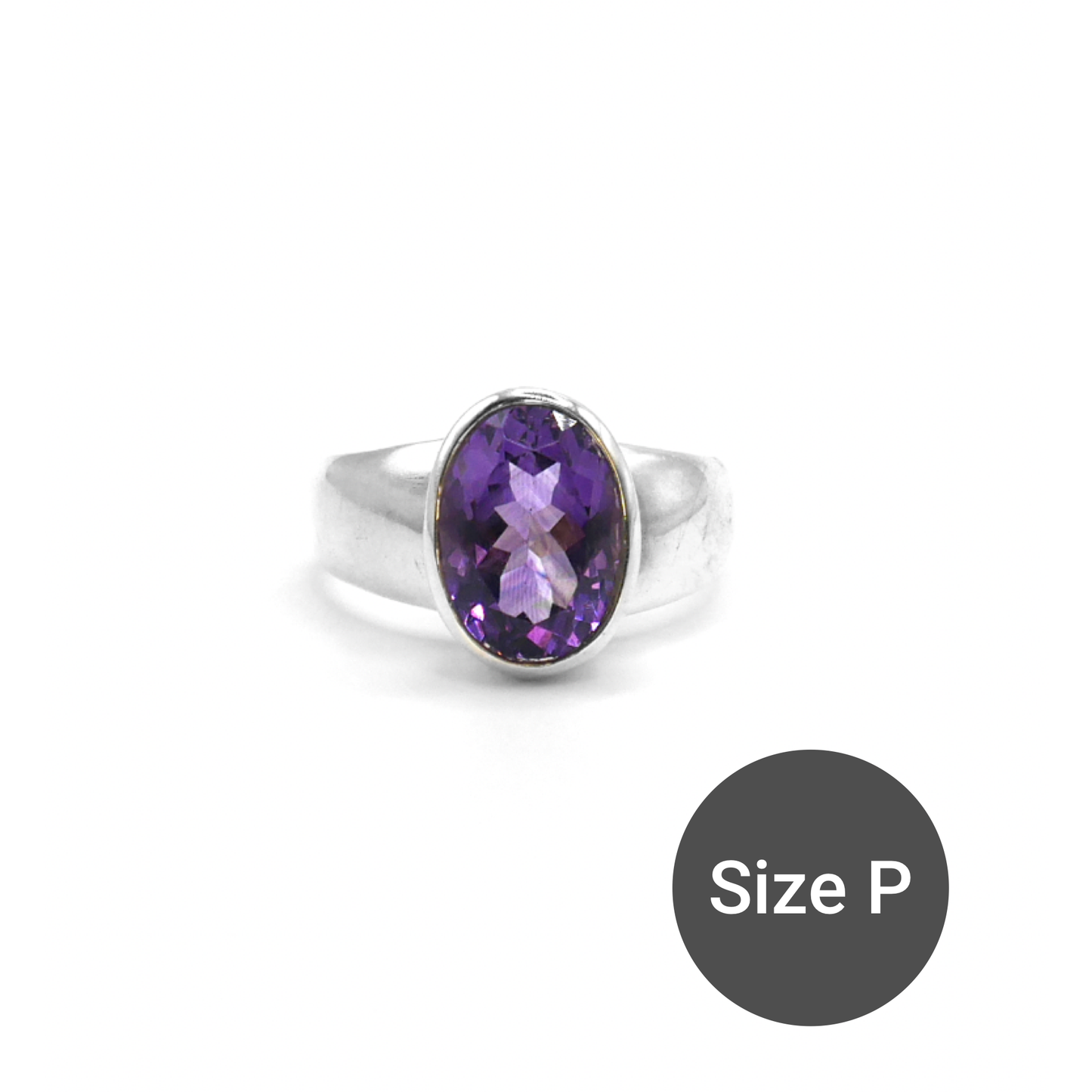 Purple Amethyst Midi Cinderella Ring