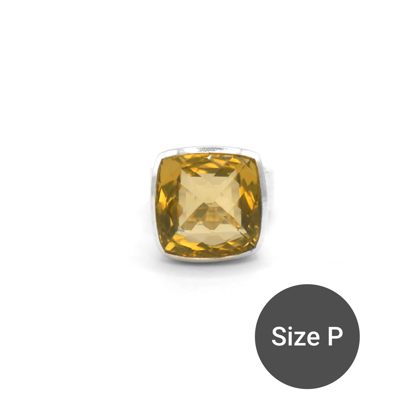 Lemon Quartz Cinderella Ring, P