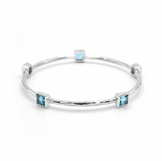 Topaz Bangle (Limited Edition Square Gemstone Version)